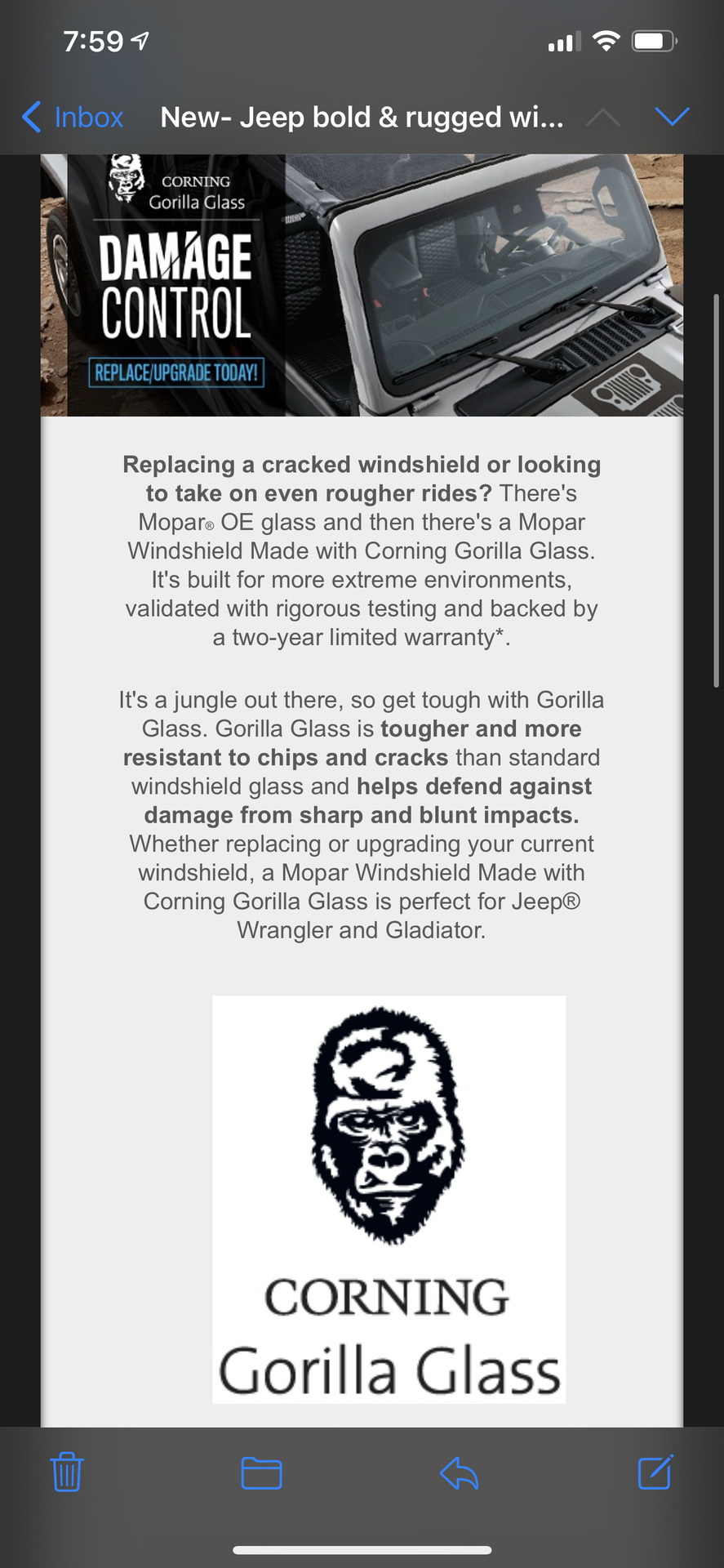 Gorilla glass | Jeep Wrangler 4xe Forum